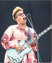  ??  ?? STRUM SENSATION: Alabama Shakes rock T in the Park.