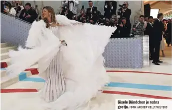  ?? FOTO: ANDREW KELLY/REUTERS ?? Gisele Bündchen je redna gostja.