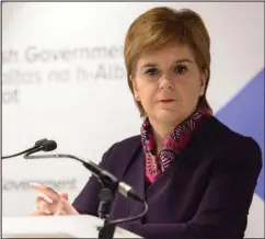  ??  ?? Nicola Sturgeon says staying in the single market is the only option