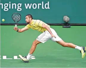  ??  ?? Marin Cilic fue sorprendid­o en su segundo compromiso. (AFP)