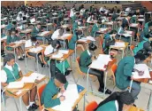  ?? Picture: MICHAEL PINYANA ?? END OF THE ROAD: Matric pupils across the Eastern Cape wrote the last of their final exams on Wednesday.