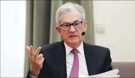  ?? EFE ?? Jerome Powell, presidente de la Reserva Federal.