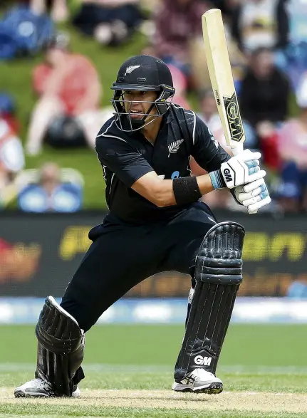  ?? PHOTO: GETTY IMAGES ?? Ross Taylor looks for a run during the third match of the ODI series between New Zealand and Pakistan at the University of Otago Oval in Dunedin in 2018.