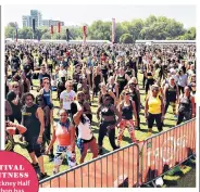  ??  ?? FESTIVAL OF FITNESS The Hackney Half marathon has expanded for 2019