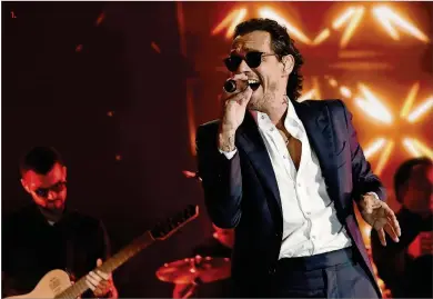  ?? SOMOS LIVE! / GETTY IMAGES ?? Marc Anthony will perform shows Friday and Saturday at the AmericanAi­rlines Arena in Miami.