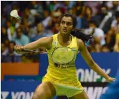  ??  ?? P. V. Sindhu will open her campaign against Thailand’s Pornpawee Chochuwong at the All England Championsh­ips in Birmingham on Wednesday.