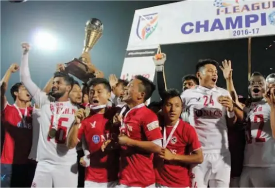  ??  ?? Aizawl FC are the first North-eastern club to win the I-League.