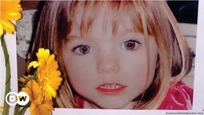  ??  ?? German police believe McCann is dead, but the British police are still probing the matter as a missing person's case.