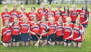  ?? (Pic: Seán Magnier) ?? Kilworth Camogie U14 A team that played Youghal Camogie in Kilworth on Saturday last. Kilworth won 2-09 to Youghal 0-08.