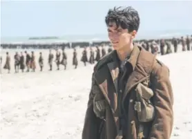  ??  ?? Fionn Whitehead in “Dunkirk.”