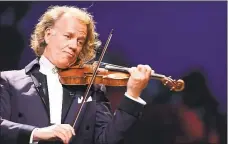  ?? ASSOCIATED PRESS ARCHIVES ?? Andre Rieu and his Johann Strauss Orchestra come to San Jose on Tuesday and Sacramento on Wednesday.