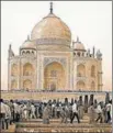  ??  ?? The number of tourists visiting the Taj has been steadily falling since 2012