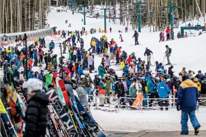  ?? PHOTOS BY NATHAN BURTON/THE TAOS NEWS ?? Taos Ski Valley has 650 to 750 seasonal workers and 150 full-time workers, adding stress to the already scarce housing in the area.