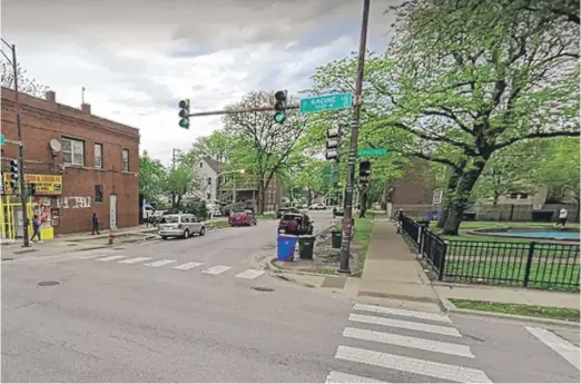  ?? GOOGLE MAPS ?? Police were called near the 5700 block of South Racine Avenue on Sunday after a report of a person with a gun.