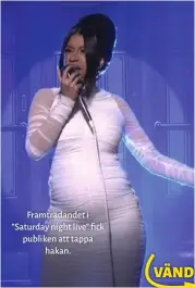  ??  ?? Framträdan­det i ”Saturday night live” fick publiken att tappa hakan.