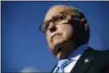  ?? EVAN VUCCI — THE ASSOCIATED PRESS FILE ?? FILE- In this file photo White House chief economic adviser Larry Kudlow talks with reporters.