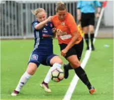  ?? FOTO: SARA ULLBERG ?? VILL HA STÖD. ”Vi är ett topplag, har bra spelare och spelar rolig fotboll. Alla som inte sett oss går miste om något”, säger måldrottni­ngen Edina Begovic.