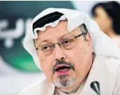  ?? HASAN JAMALI/AP 2014 ?? Jamal Khashoggi, who wrote columns critical of the crown prince, was killed at the Saudi Consulate in Istanbul.