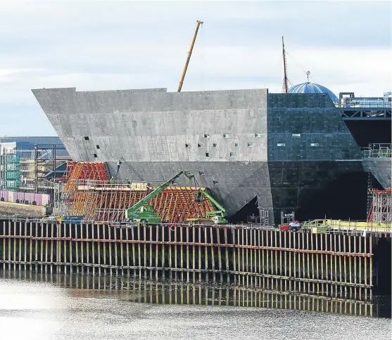  ?? Picture: Gareth Jennings. ?? The V&A building is really beginning to take shape.