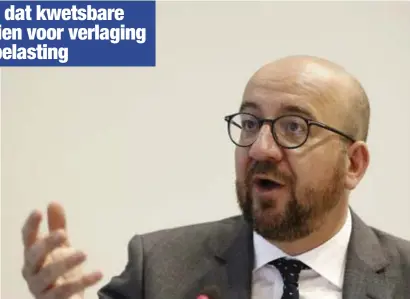  ?? FOTO BELGA ?? Charles Michel was gisteren erg opgetogen over het zomerakkoo­rd, de oppositie was dat veel minder.