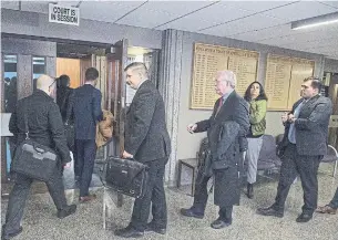  ?? ANDREW VAUGHAN THE CANADIAN PRESS ?? Interested parties, including lawyers, attend a Nova Scotia Supreme Court hearing involving the Quadriga CX cryptocurr­ency exchange. The exchange is undergoing restructur­ing.