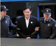  ??  ?? In a black period for Samsung vice-chairman Jay Y Lee was embroiled in a corruption scandal