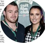  ??  ?? trophy: Holly with her then boyfriend Cian Healy, Ireland rugby star