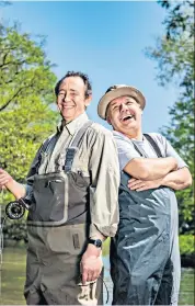  ??  ?? Fishing expedition: Paul Whitehouse and Bob Mortimer