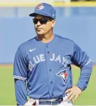  ?? Archivo ?? EN SU CAMPO. Los Blue Jays de Charlie Montoyo comenzarán sus juegos de temporada en su estadio primaveral de Florida.