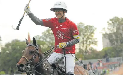  ?? ?? Sonrisa. Pablo Mac Donough suma 32 títulos de la Triple Corona. Y sueña con ganar otra vez en Palermo.