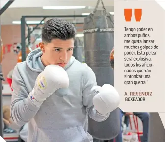  ?? / FOTO: CORTESÍA TEAM RESÉNDIZ ?? El nayarita se entrenó fuerte en la sala de prácticas.