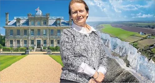  ??  ?? Dame Helen Ghosh says the biggest threats today are to biodiversi­ty and wildlife, and soils being washed into the sea; grand houses such as Kingston Lacey in Dorset will be less of a priority