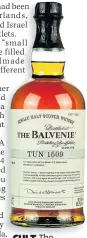  ??  ?? CULT The Balvenie