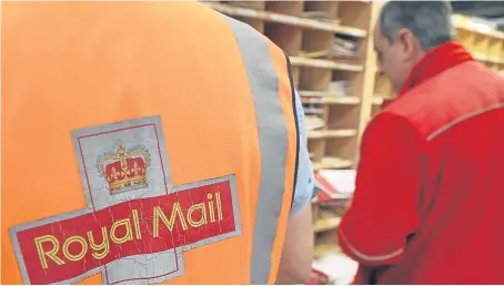  ??  ?? Between 1,500 and 2,000 postal workers in Fife alone could take industrial action.