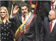  ?? Carolina Cabral / Getty Images ?? Venezuelan President Nicolás Maduro arrives Tuesday to give his annual address to the nation.