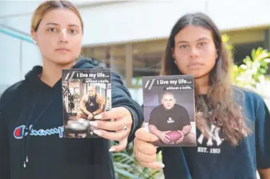  ?? ?? Project Booyah participan­ts Layla and Cecelia pledge to live their life without a knife,