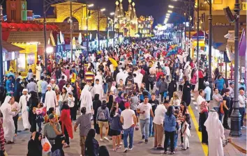  ??  ?? With 23 restaurant­s, cafes and over 120 food and beverage kiosks offering a variety of cuisines, the Global Village is a delight for food lovers.