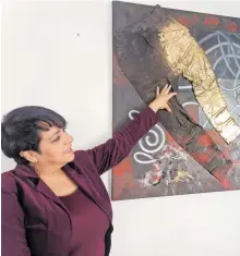  ?? /RUTH PADILLA ?? "Lo que busco al pintar es que mi obra es convierta en arte", afirma Vika