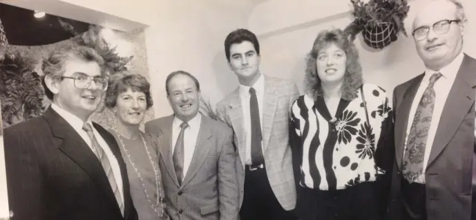  ??  ?? St Fechin’s members, Larry Corrigan, Gabrielle Leech, Frank Carroll, Donald Murphy, Dorothy McCullough and Jim Mooney.