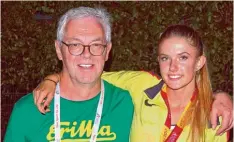  ?? Foto: Köchl ?? Erfolgsduo: Trainer Reinhard Köchl (links) mit seinem ehemaligen Schützling Alica Schmidt.