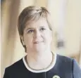  ??  ?? 0 Nicola Sturgeon is to unveil the programme today