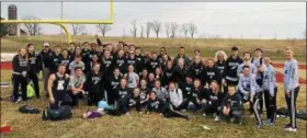  ?? SUBMITTED PHOTO ?? Kutztown High Track and Field teams participat­e in the first meet at the new stadium.