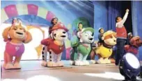  ?? FUENTE EXTERNA ?? Personajes. Uno de los momentos vividos con Paw Patrol, auspiciada por Milex Kinder Gold.