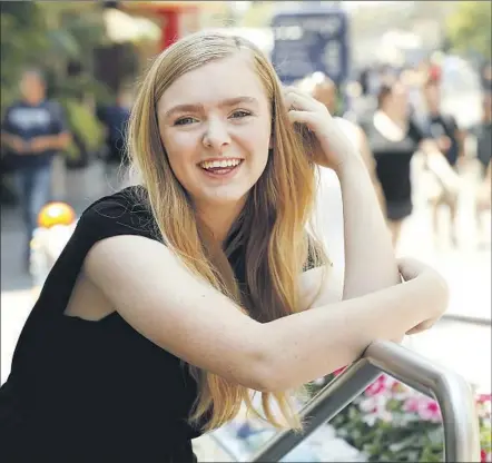  ?? Al Seib Los Angeles Times ?? ELSIE FISHER “could translate the chaos of what it meant to be a kid into a scene,” according to “Eighth Grade’s” writer-director.