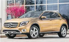  ?? — MERCEDES-BENZ ?? Mercedes-Benz utility vehicles like the GLA make up just over half of its sales numbers.