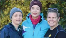  ?? Pictured at the Listowel 10k/half-marathon on Saturday were were Sheila Lee, Margaret Buckley and Deirdre Sparling from Abbeyfeale. ??