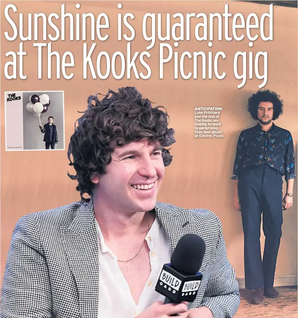  ??  ?? ANTICIPATI­ON: Luke Pritchard and the rest of The Kooks are looking forward to performing their new album at Electric Picnic