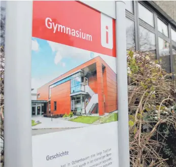  ?? FOTO: TOBIAS REHM ?? 547 Schüler verzeichne­t das Ochsenhaus­er Gymnasium in diesem Schuljahr.