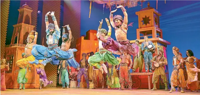  ??  ?? The costumes for performers in the Disney production of Aladdin use 1222 different fabrics, imported from nine countries.