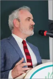  ??  ?? Guest speaker Colm O’Gorman, executive director of Amnesty Internatio­nal Ireland.